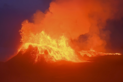 Volcan du Geldingadalir - Eruption paroxysmique du 1er Juillet 2021 - 0mn 54s